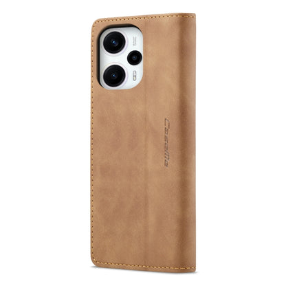 For Xiaomi Poco F5 5G/Redmi Note 12 Turbo 5G CaseMe 013 Multifunctional Horizontal Flip Leather Phone Case(Brown) - Xiaomi Cases by CaseMe | Online Shopping UK | buy2fix