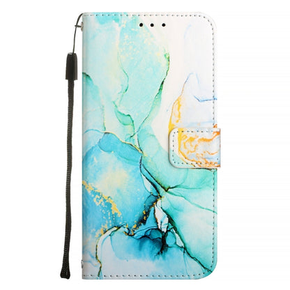 For iPhone 16 Pro Max PT003 Marble Pattern Flip Leather Phone Case(Green LS003) - iPhone 16 Pro Max Cases by buy2fix | Online Shopping UK | buy2fix