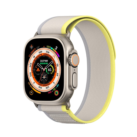 For Apple Watch 9 41mm DUX DUCIS YJ Series Nylon Watch Band(Yellow) - Watch Bands by DUX DUCIS | Online Shopping UK | buy2fix