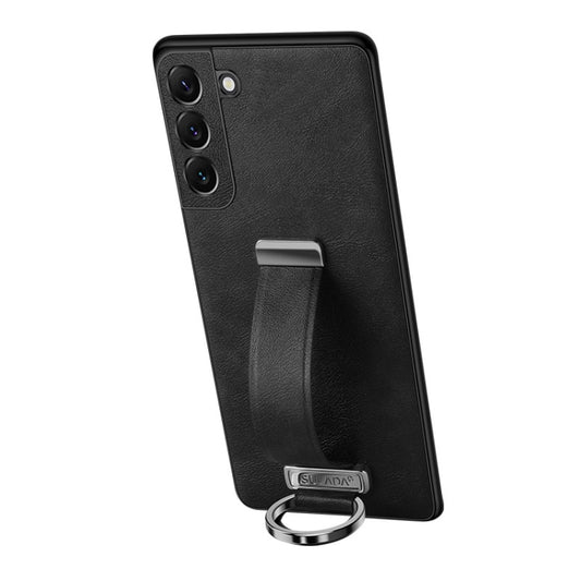 For Samsung Galaxy S24+ 5G SULADA PC Hybrid Leather Texture Skin Feel Shockproof Phone Case(Black) - Galaxy S24+ 5G Cases by SULADA | Online Shopping UK | buy2fix