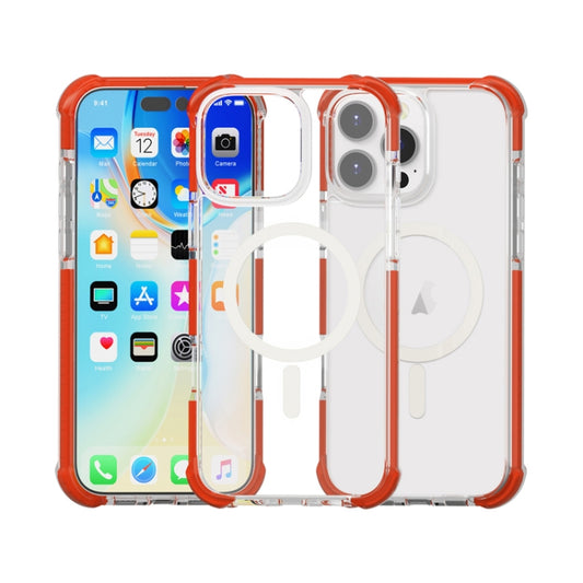 For iPhone 16 Pro Max Acrylic Magsafe Magnetic Shockproof Phone Case(Red) - iPhone 16 Pro Max Cases by buy2fix | Online Shopping UK | buy2fix