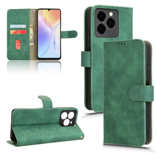 For Ulefone Note 20 Pro Skin Feel Magnetic Flip Leather Phone Case(Green) - Ulefone Cases by buy2fix | Online Shopping UK | buy2fix