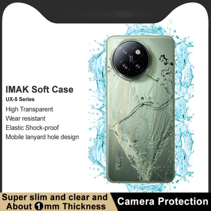 For Xiaomi Civi 4 Pro 5G imak UX-5 Series Transparent Shockproof TPU Protective Case(Transparent) - Xiaomi Cases by imak | Online Shopping UK | buy2fix