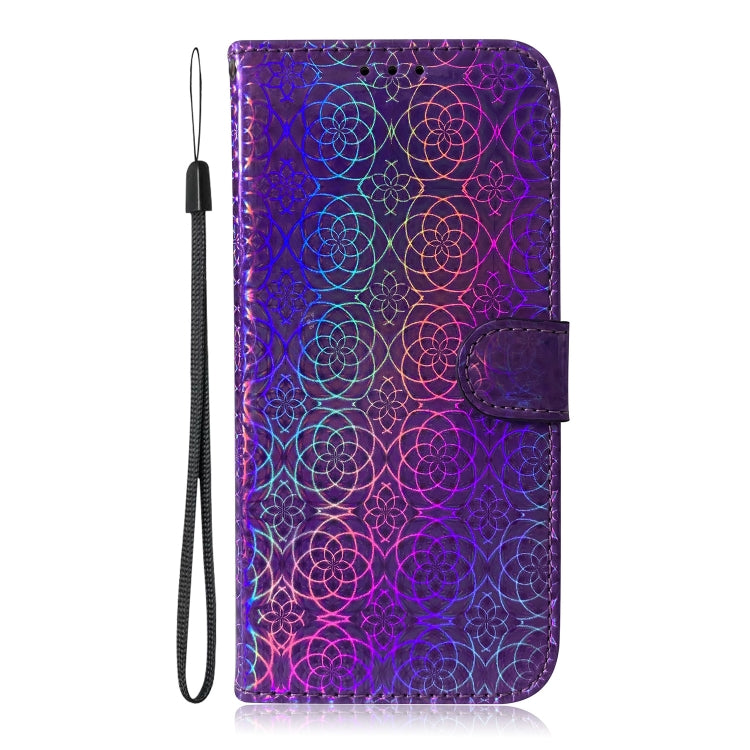 For Xiaomi Redmi Note 13 Pro 4G Colorful Magnetic Buckle Leather Phone Case(Purple) - Note 13 Pro Cases by buy2fix | Online Shopping UK | buy2fix