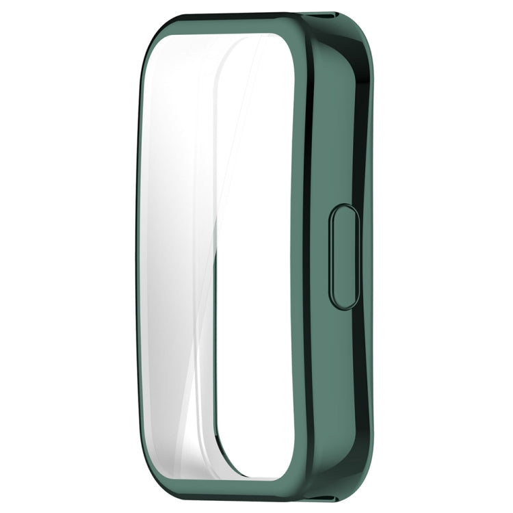 For Huawei Band 8 Full Coverage TPU Electroplating Watch Protective Case(Green) - Watch Cases by buy2fix | Online Shopping UK | buy2fix