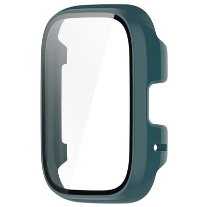 For Redmi Watch 3 Lite PC + Tempered Film Integrated Watch Protective Case(Pine Green) - Watch Cases by buy2fix | Online Shopping UK | buy2fix