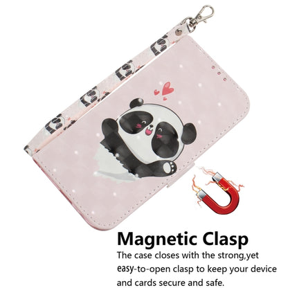 For Xiaomi Redmi Note 13 Pro 5G 3D Colored Horizontal Flip Leather Phone Case(Heart Panda) - Note 13 Pro Cases by buy2fix | Online Shopping UK | buy2fix