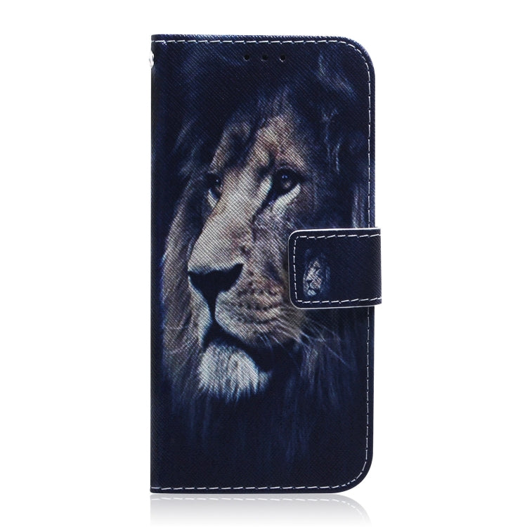 For Realme C67 4G Global Coloured Drawing Flip Leather Phone Case(Lion) - C67 Cases by buy2fix | Online Shopping UK | buy2fix