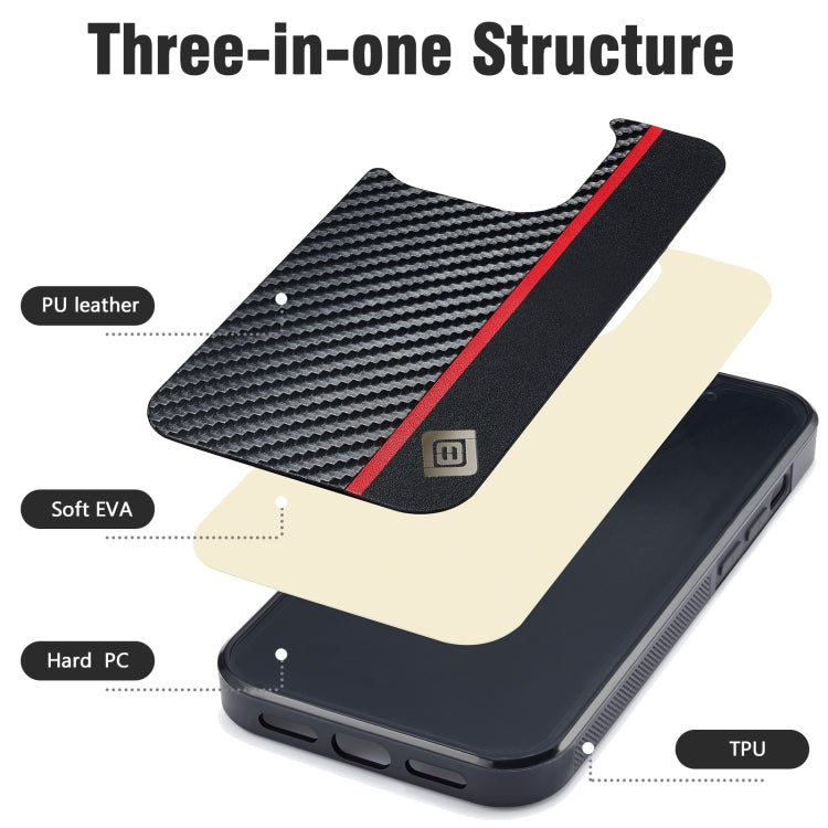 For Samsung Galaxy S21 LC.IMEEKE 3 in 1 Carbon Fiber Texture Shockproof Phone Case(Black) - Galaxy S21 5G Cases by LC.IMEEKE | Online Shopping UK | buy2fix