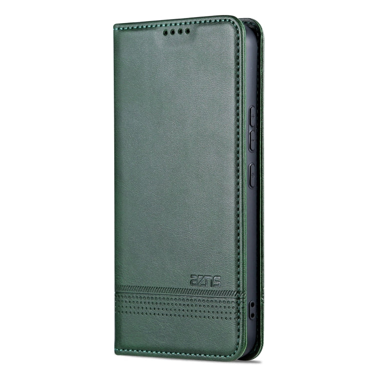 For Samsung Galaxy S23 FE 5G AZNS Magnetic Calf Texture Flip Leather Phone Case(Dark Green) - Galaxy S23 FE 5G Cases by AZNS | Online Shopping UK | buy2fix