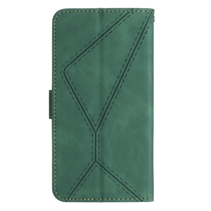 For Samsung Galaxy A05 Stitching Embossed Leather Phone Case(Green) - Galaxy Phone Cases by buy2fix | Online Shopping UK | buy2fix