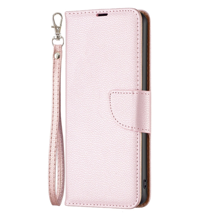 For Samsung Galaxy A34 5G Litchi Texture Pure Color Flip Leather Phone Case(Rose Gold) - Galaxy Phone Cases by buy2fix | Online Shopping UK | buy2fix