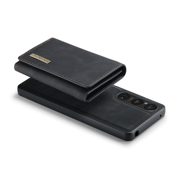 For Sony Xperia 1 VI DG.MING M1 Series 3-Fold Multi Card Wallet + Magnetic Phone Case(Black) - Sony Cases by DG.MING | Online Shopping UK | buy2fix