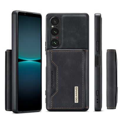 For Sony Xperia 1 VI DG.MING M2 Series 3-Fold Multi Card Bag + Magnetic Phone Case(Black) - Sony Cases by DG.MING | Online Shopping UK | buy2fix