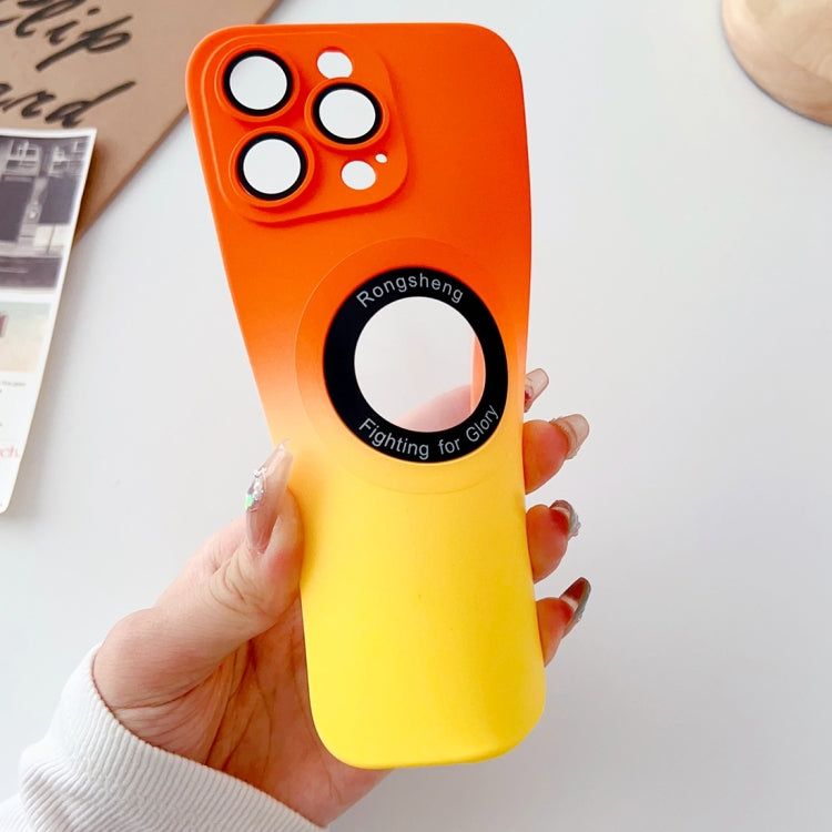 For iPhone 12 Pro Two-color Gradient MagSafe TPU Phone Case(Orange+Yellow) - iPhone 12 / 12 Pro Cases by buy2fix | Online Shopping UK | buy2fix