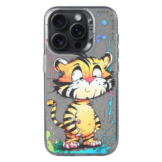 For iPhone 16 Pro Max Animal Pattern Oil Painting Series PC + TPU Phone Case(Colorful Tiger) - iPhone 16 Pro Max Cases by buy2fix | Online Shopping UK | buy2fix