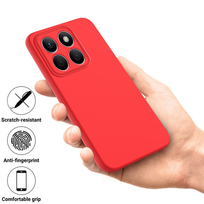 For Honor X8b Pure Color Liquid Silicone Shockproof Phone Case(Red) - Honor Cases by buy2fix | Online Shopping UK | buy2fix