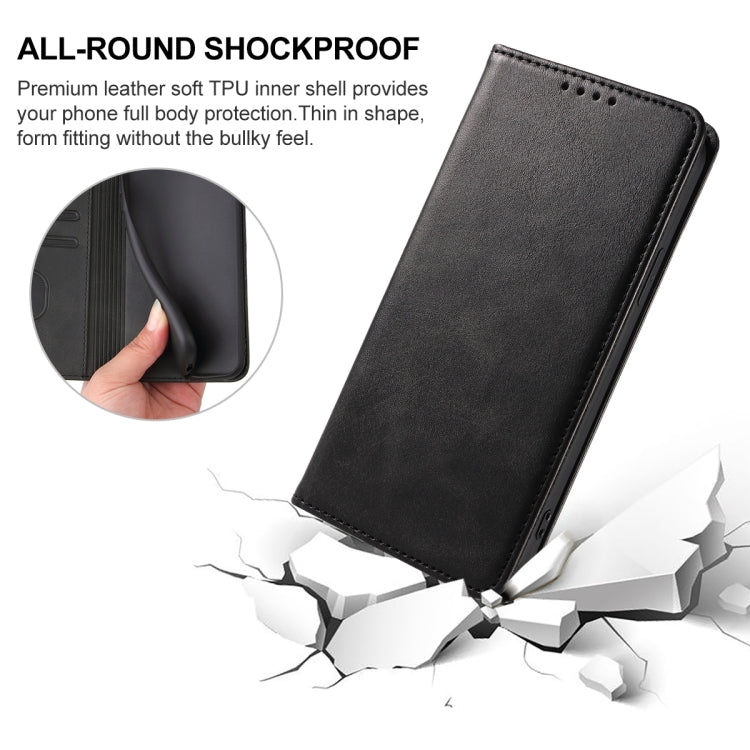 For Ulefone Armor X12 Magnetic Closure Leather Phone Case(Black) - Ulefone Cases by buy2fix | Online Shopping UK | buy2fix