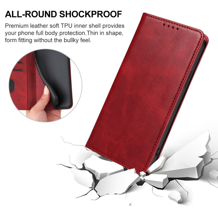 For Xiaomi Redmi Note 13 Pro+ Magnetic Closure Leather Phone Case(Red) - Note 13 Pro+ Cases by buy2fix | Online Shopping UK | buy2fix