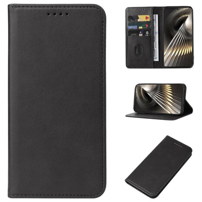 For Xiaomi Redmi Turbo 3 Magnetic Closure Leather Phone Case(Black) - Xiaomi Cases by buy2fix | Online Shopping UK | buy2fix
