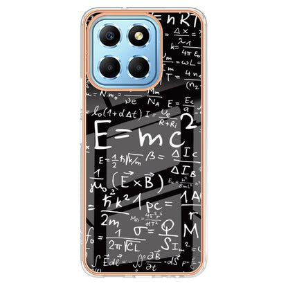 For Honor X8 5G / X6 4G Electroplating Marble Dual-side IMD Phone Case(Equation) - Honor Cases by buy2fix | Online Shopping UK | buy2fix