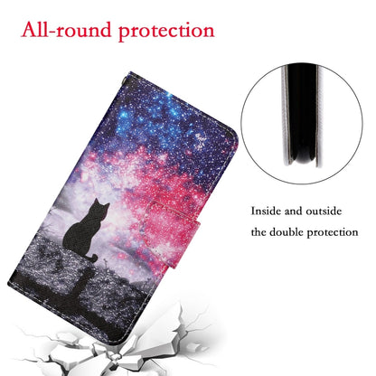 For iPhone 16 Pro 3D Colored Drawing Flip Leather Phone Case(Star Cat) - iPhone 16 Pro Cases by buy2fix | Online Shopping UK | buy2fix