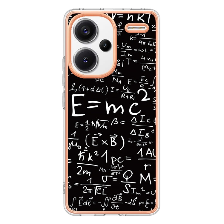 For Xiaomi Redmi Note 13 Pro+ 5G Electroplating Marble Dual-side IMD Phone Case(Equation) - Note 13 Pro+ Cases by buy2fix | Online Shopping UK | buy2fix