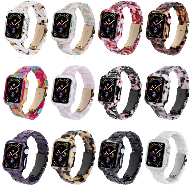 For Apple Watch Ultra 2 / Ultra 49mm Printed Resin PC Watch Band Case Kit(Nougat Color) - Watch Cases by buy2fix | Online Shopping UK | buy2fix