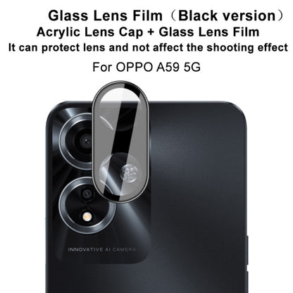 For OPPO A59 5G imak High Definition Integrated Glass Lens Film Black Version - For OPPO by imak | Online Shopping UK | buy2fix