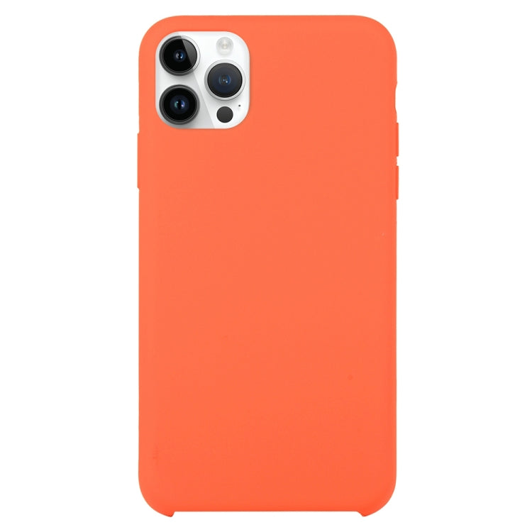 For iPhone 16 Pro Max Solid Silicone Phone Case(Orange) - iPhone 16 Pro Max Cases by buy2fix | Online Shopping UK | buy2fix