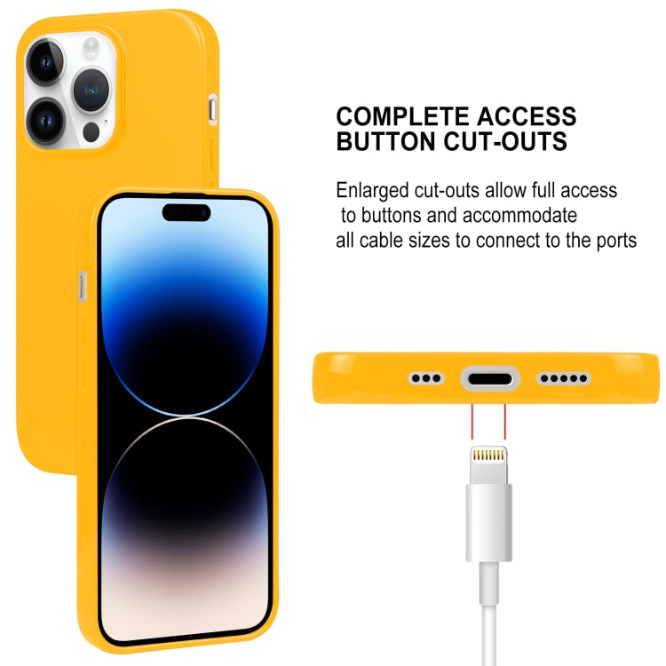 For iPhone 15 Pro Max GOOSPERY PEARL JELLY Shockproof TPU Phone Case(Yellow) - iPhone 15 Pro Max Cases by GOOSPERY | Online Shopping UK | buy2fix