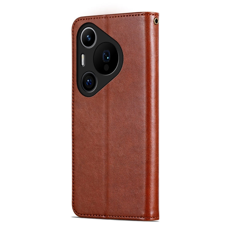 For Huawei Pura 70 Pro / 70 Pro+ AZNS Sheepskin Texture Flip Leather Phone Case(Brown) - Huawei Cases by AZNS | Online Shopping UK | buy2fix