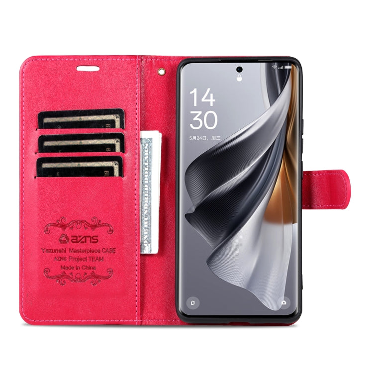 For OPPO Find X8 AZNS Sheepskin Texture Flip Leather Phone Case(Red) - Find X8 Cases by AZNS | Online Shopping UK | buy2fix