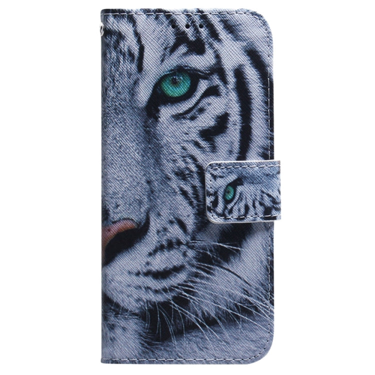 For OnePlus 13 Coloured Drawing Flip Leather Phone Case(Tiger) - OnePlus Cases by buy2fix | Online Shopping UK | buy2fix