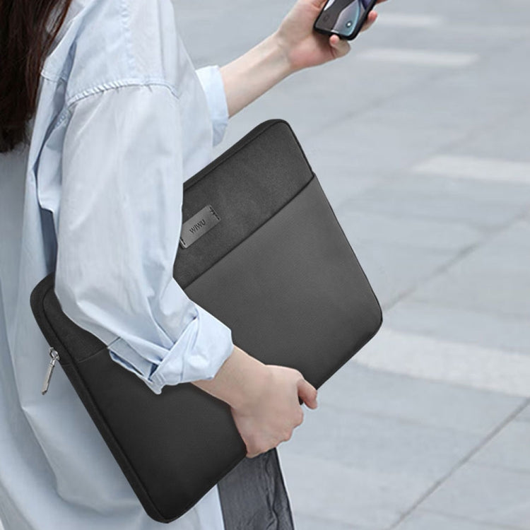 For 14 inch Laptop WIWU Minimalist Ultra-thin Laptop Sleeve(Grey) - 14.1 inch by WIWU | Online Shopping UK | buy2fix