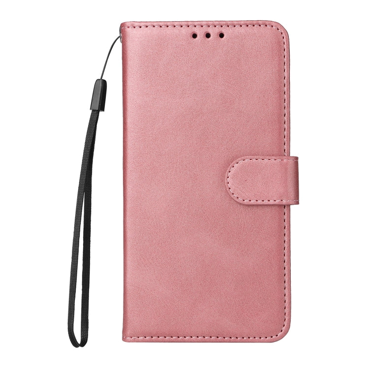 For OnePlus 12 Classic Calf Texture Flip Leather Phone Case(Rose Gold) - OnePlus Cases by buy2fix | Online Shopping UK | buy2fix