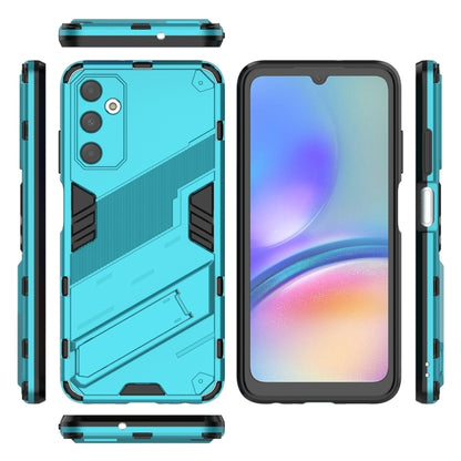 For Samsung Galaxy A05s 4G Punk Armor 2 in 1 PC + TPU Shockproof Phone Case with Invisible Holder(Blue) - Galaxy Phone Cases by buy2fix | Online Shopping UK | buy2fix
