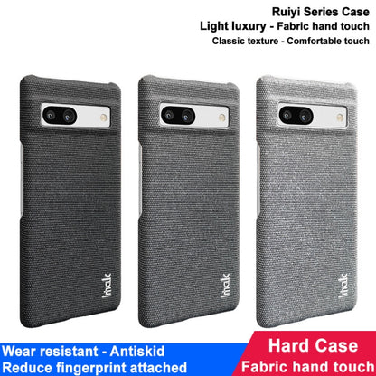 For Google Pixel 8 Pro imak Ruiyi Series Cloth Texture PU + PC Phone Case(Dark Grey) - Google Cases by imak | Online Shopping UK | buy2fix