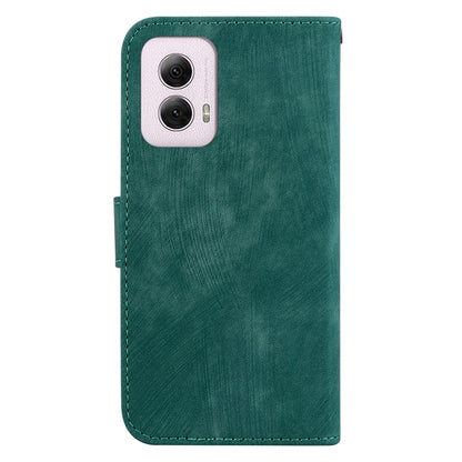 For Motorola Moto G Power 5G 2024 Little Tiger Embossed Leather Phone Case(Green) - Motorola Cases by buy2fix | Online Shopping UK | buy2fix