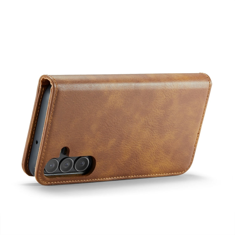 For Samsung Galaxy A15 5G / A15 4G DG.MING Crazy Horse Texture Detachable Magnetic Leather Case(Brown) - Galaxy Phone Cases by DG.MING | Online Shopping UK | buy2fix