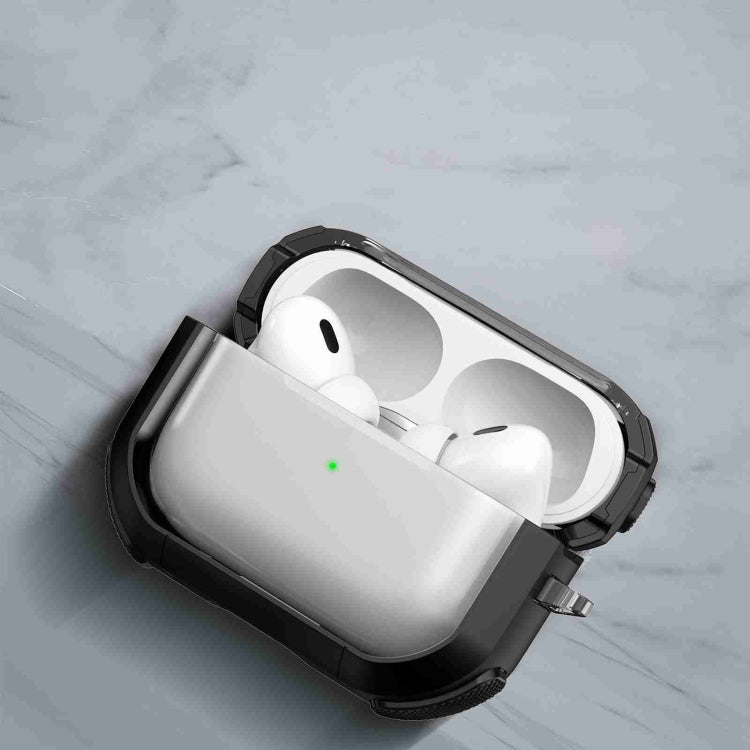 For AirPods Pro Thunder Transparent Armor Wireless Earphones Protective Case(Army Green) - For AirPods Pro by buy2fix | Online Shopping UK | buy2fix