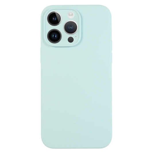 For iPhone 13 Pro Pure Color Liquid Silicone Fine Pore Phone Case(Turquoise) - iPhone 13 Pro Cases by buy2fix | Online Shopping UK | buy2fix