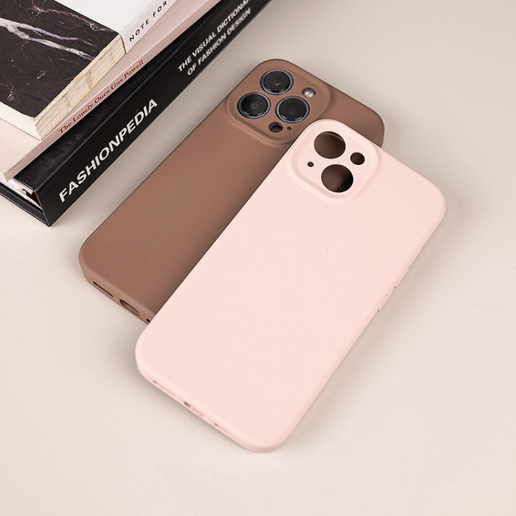 For iPhone 12 Pro Pure Color Liquid Silicone Fine Pore Phone Case(Light Purple) - iPhone 12 / 12 Pro Cases by buy2fix | Online Shopping UK | buy2fix