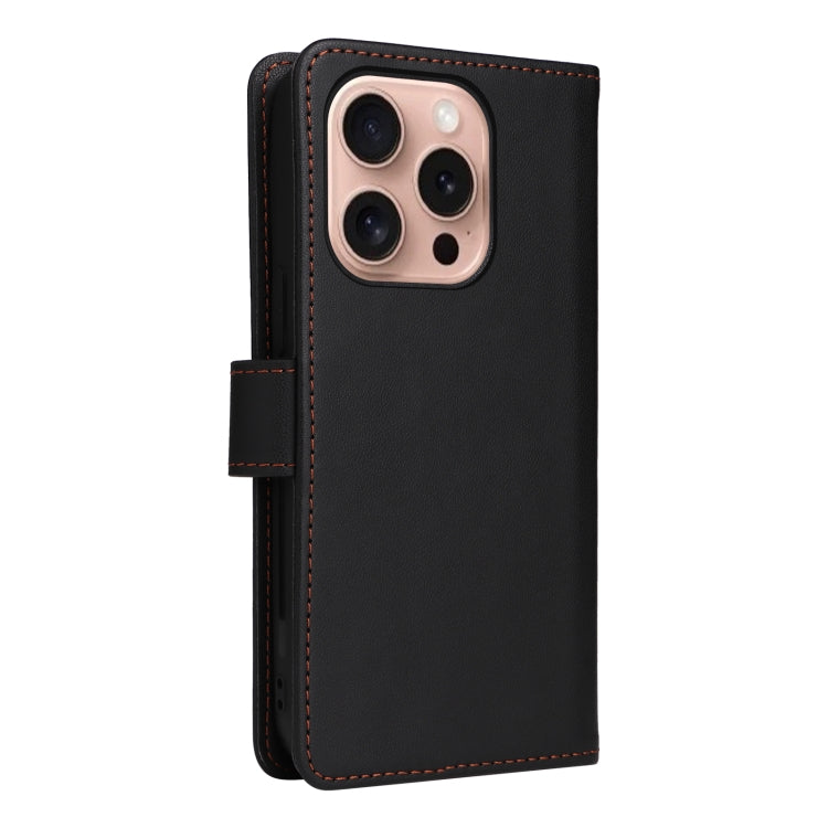 For iPhone 16 Pro Max BETOPNICE BN-005 2 in 1 Detachable Imitate Genuine Leather Phone Case(Black) - iPhone 16 Pro Max Cases by BETOPNICE | Online Shopping UK | buy2fix