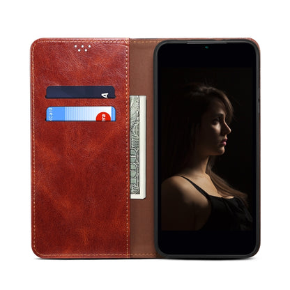 For Xiaomi Redmi K70/K70 Pro Oil Wax Crazy Horse Texture Leather Phone Case(Brown) - K70 Pro Cases by buy2fix | Online Shopping UK | buy2fix