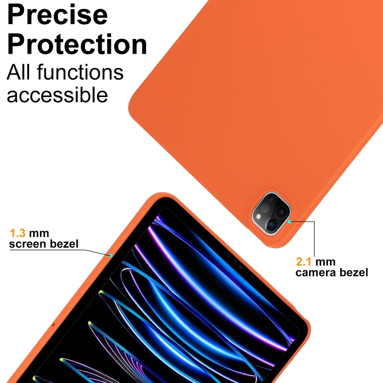 For iPad Air 11 2024 Oil Spray Skin-friendly TPU Tablet Case(Orange) - iPad Air 11 2024 Cases by buy2fix | Online Shopping UK | buy2fix