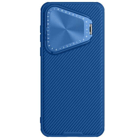 For Huawei Pura 70 NILLKIN Black Mirror Prop CD Texture Mirror Phone Case(Blue) - Huawei Cases by NILLKIN | Online Shopping UK | buy2fix