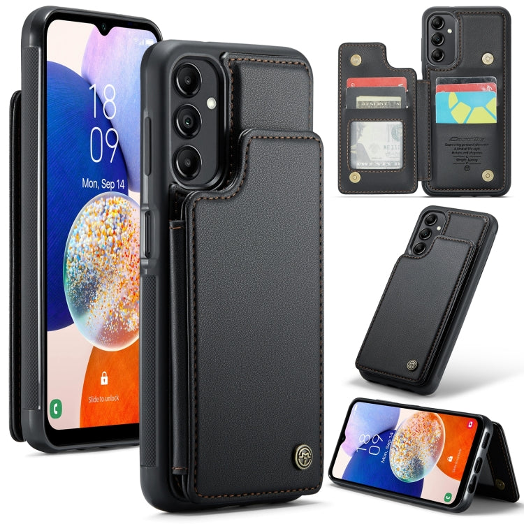 For Samsung Galaxy A54 5G CaseMe C22 Card Slots Holder RFID Anti-theft Phone Case(Black) - Galaxy Phone Cases by CaseMe | Online Shopping UK | buy2fix