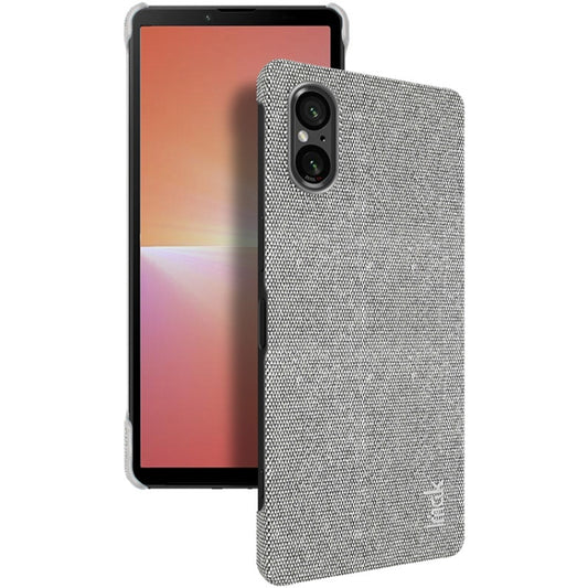 For Sony Xperia 5 V imak Ruiyi Series Cloth Texture PU + PC Phone Case(Light Grey) - Sony Cases by imak | Online Shopping UK | buy2fix