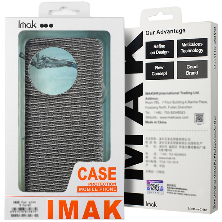 For Huawei Pura 70 Ultra imak Ruiyi Series Cloth Texture PU + PC Phone Case(Black) - Huawei Cases by imak | Online Shopping UK | buy2fix